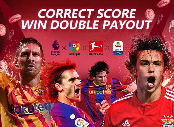 Correct Score Win Double Payout