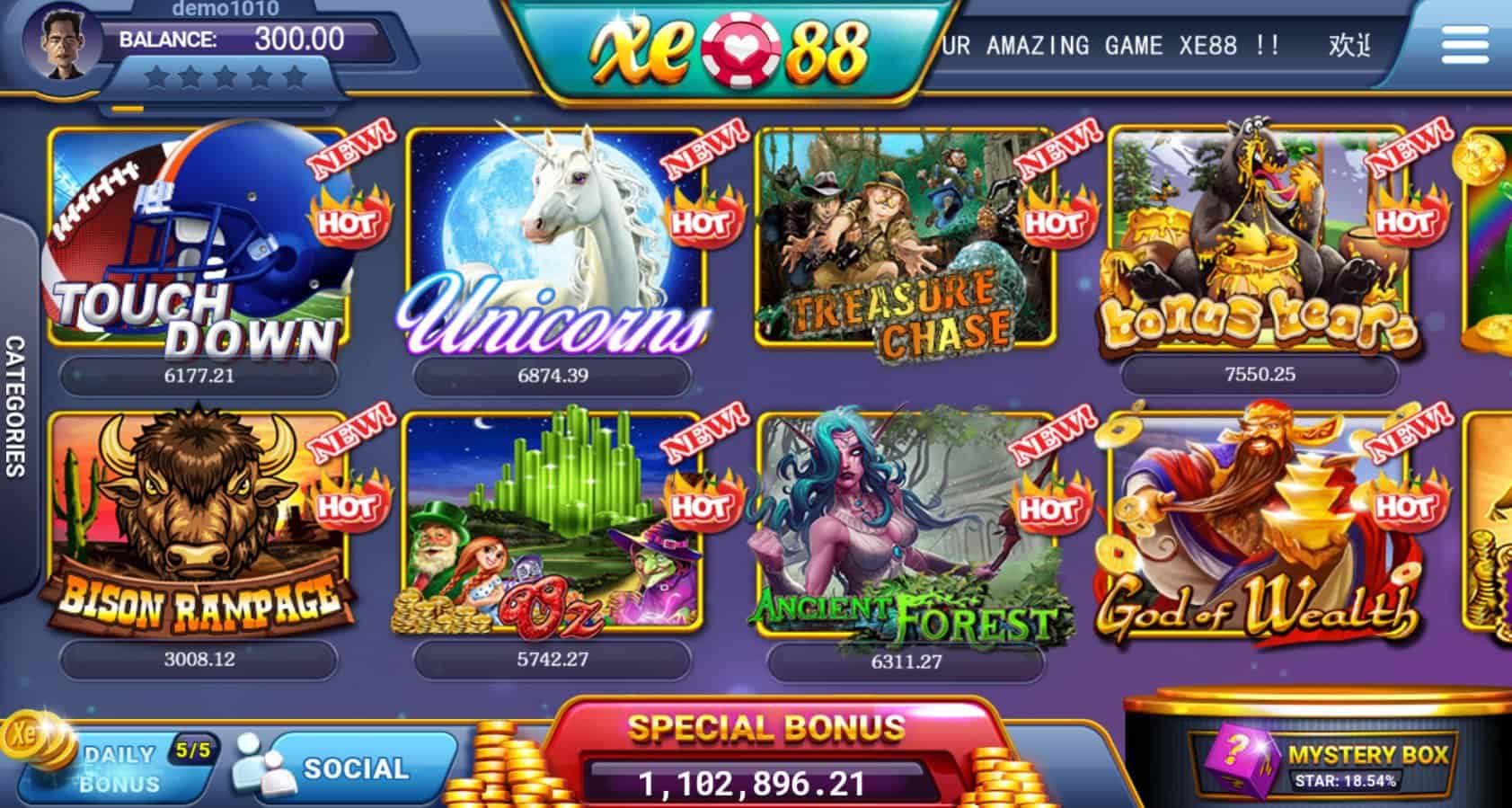XE88 Slot Games