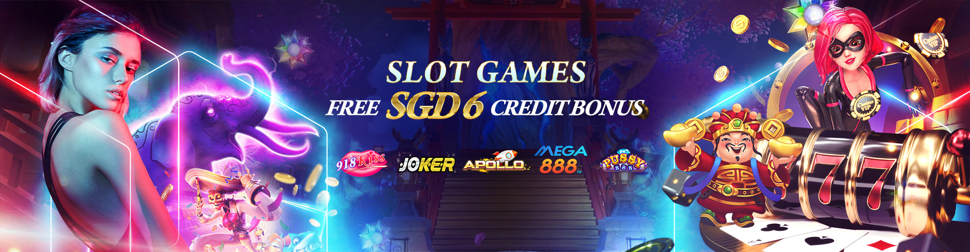 Slot Games FREE SGD6 Credit Bonus