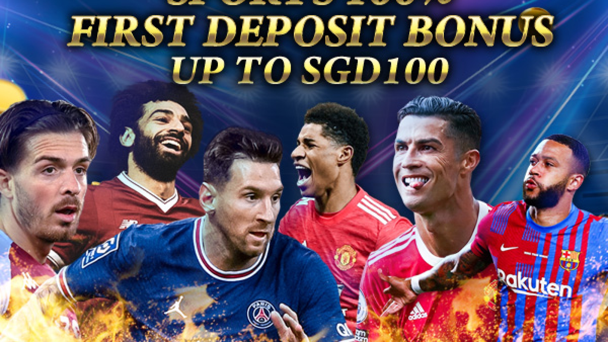Sports 100% First Deposit Bonus, Up To SGD100