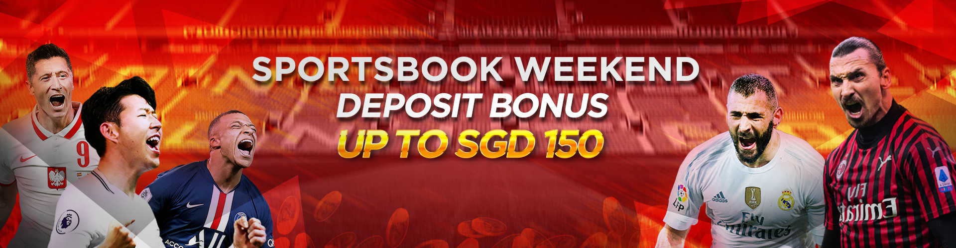 Sportsbook Weekend Deposit Bonus Up to SGD 150