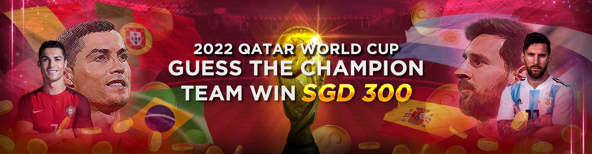 2022 Qatar World Cup Guess The Champion Team WIN SGD300